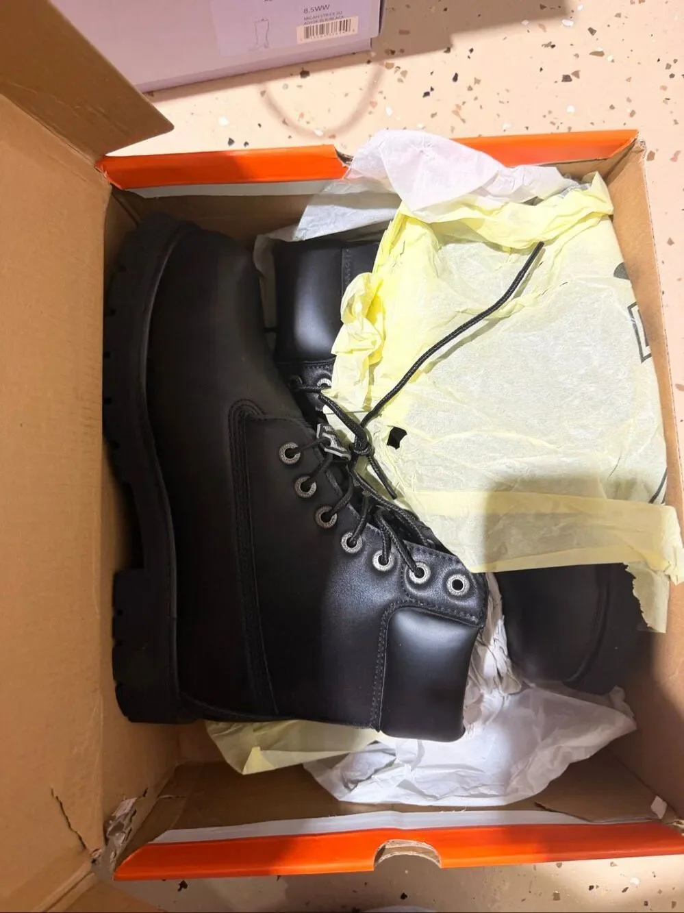Lugz Classic Drifter 6 Steel Toe 6” Leather Work Boot Black 9W